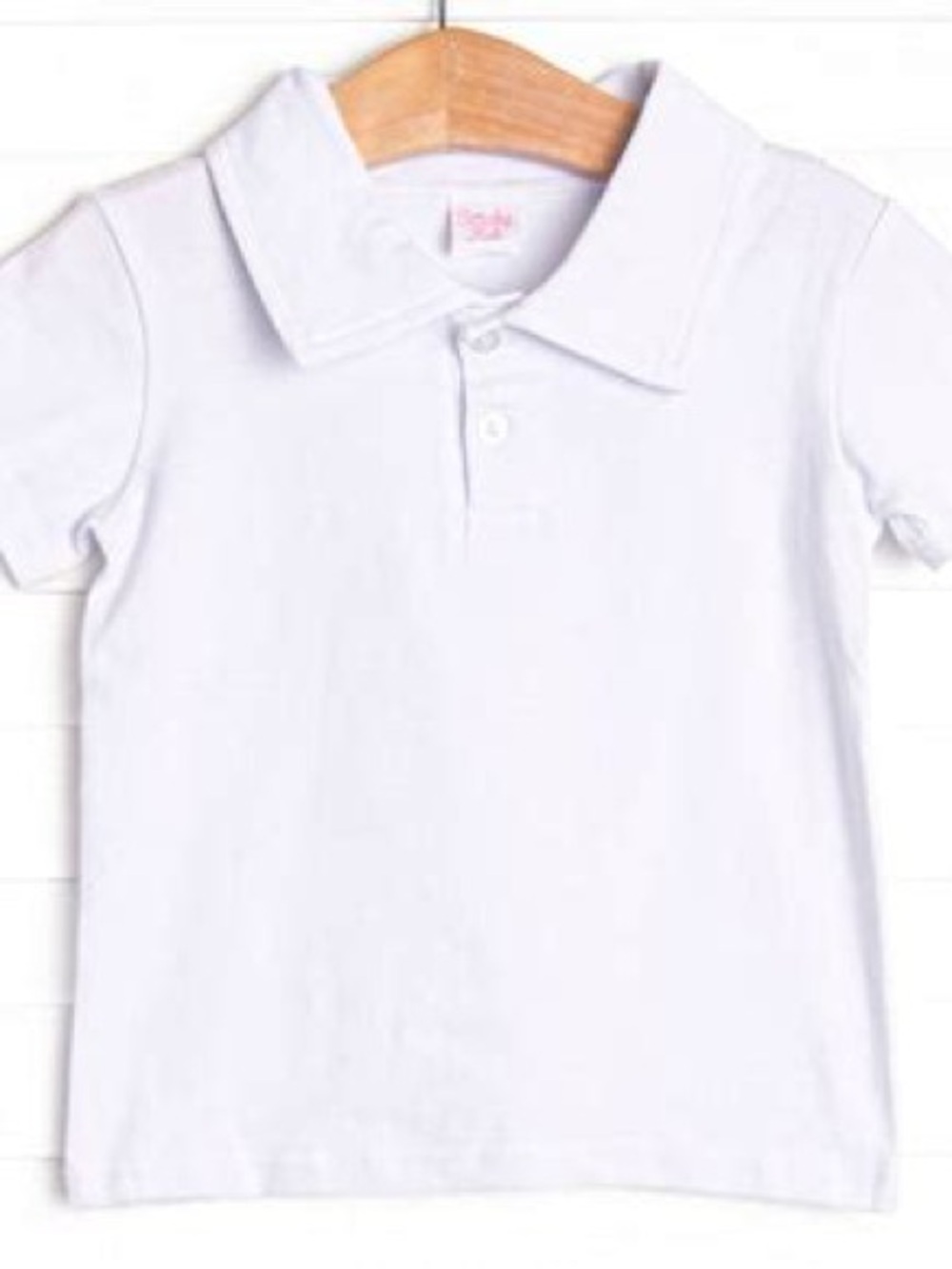 Stitchy Fish Kids Parker Polo short sleeve Shirt - White NWT